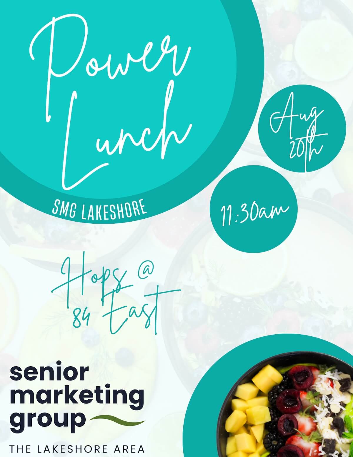 SMG Lakeshore, August Power Lunch